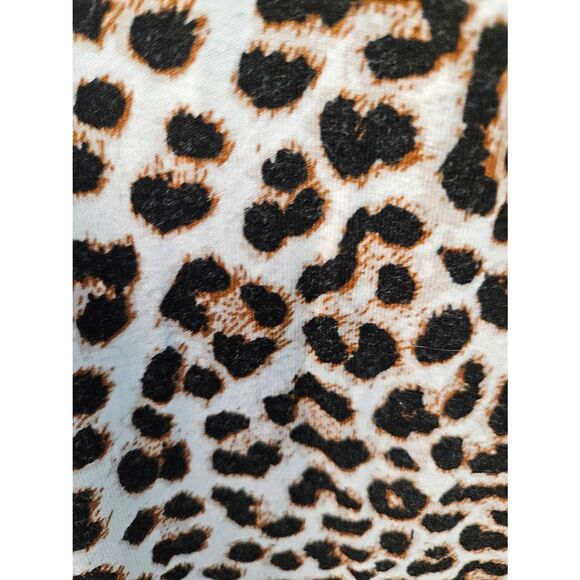 Avenue Animal Print Short Sleeve Top Womens Plus Size 5X or 30/32 - Picture 7 of 9